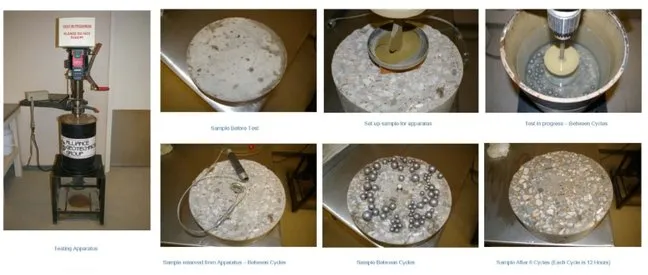 ABRASION RESISTANCE OF CONCRETE - ASTM C1138