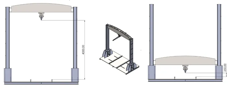 BENDING STRENGTH TEST APARATUS - FOR BOX CULVERT