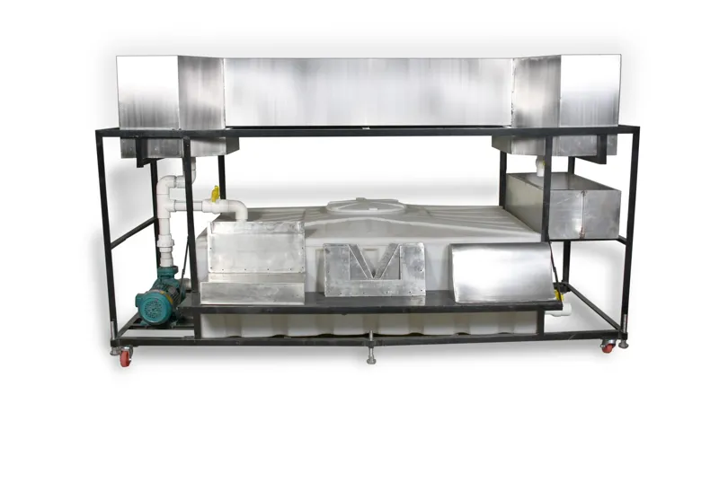 BIG NOTCH AND WEIR APPARATUS WITH SS TANK-VIPL-FM-7017