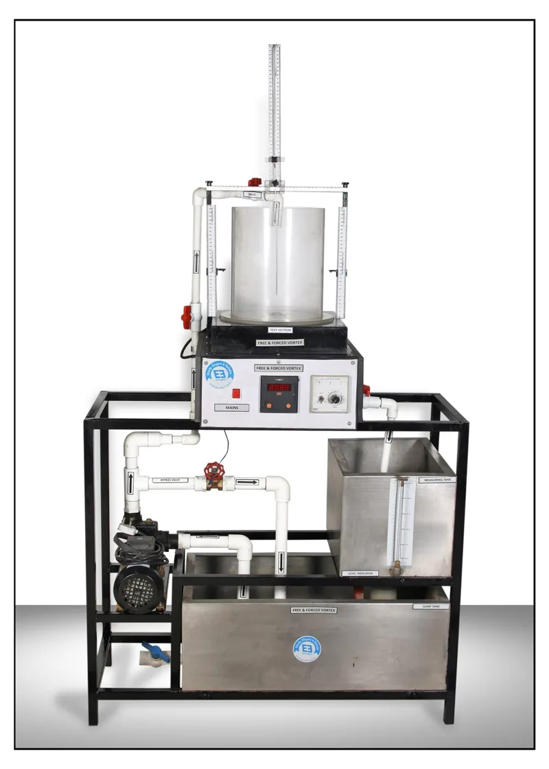 FREE AND FORCED VORTEX APPARATUS WITH SS TANK -VIPL-FPE-02